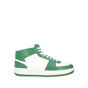 Sandro Men's Green Two-tone Leather High-top Trainers 43 EU Size 10 US NEW NIB